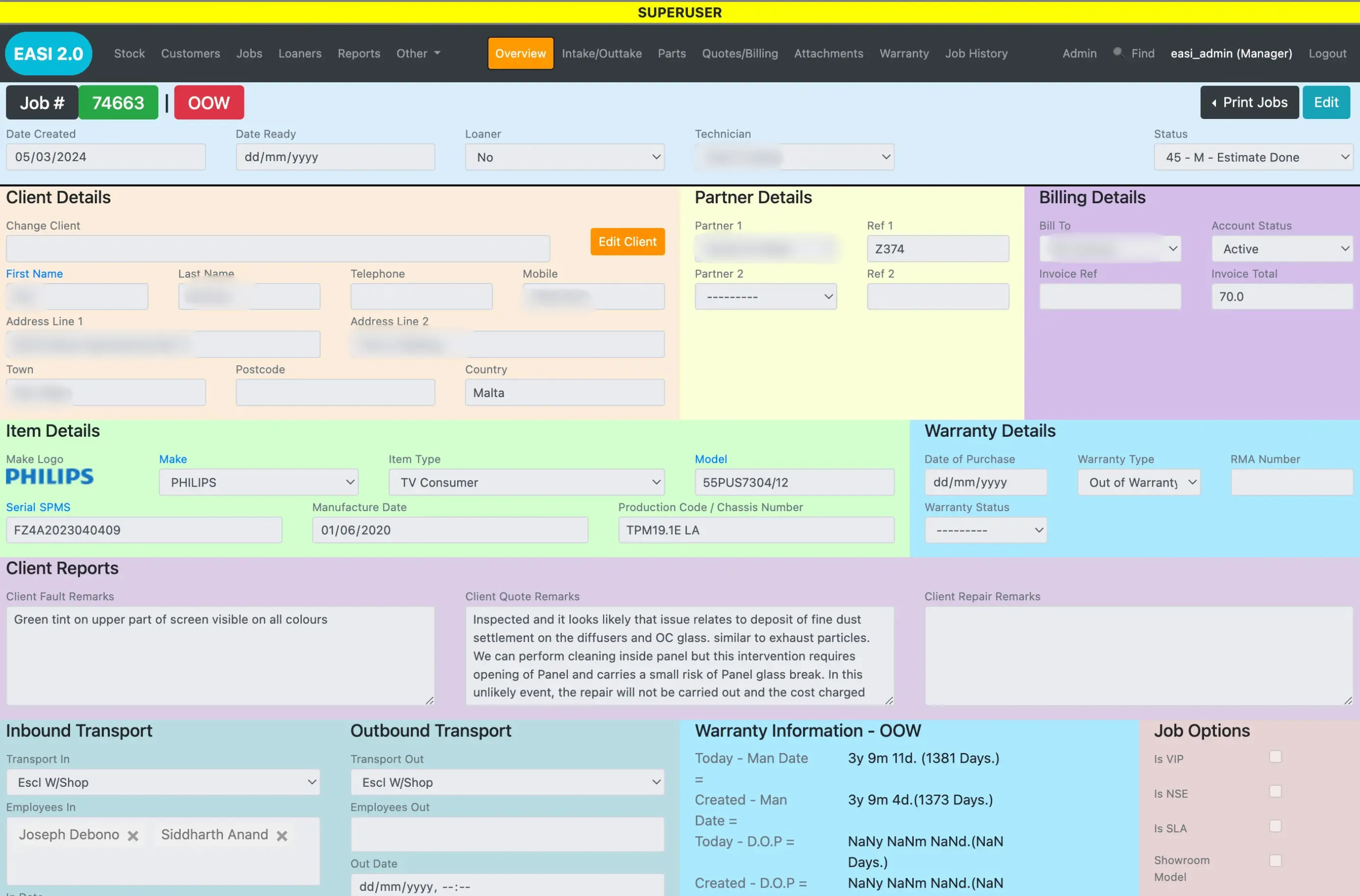 ESCL job overview