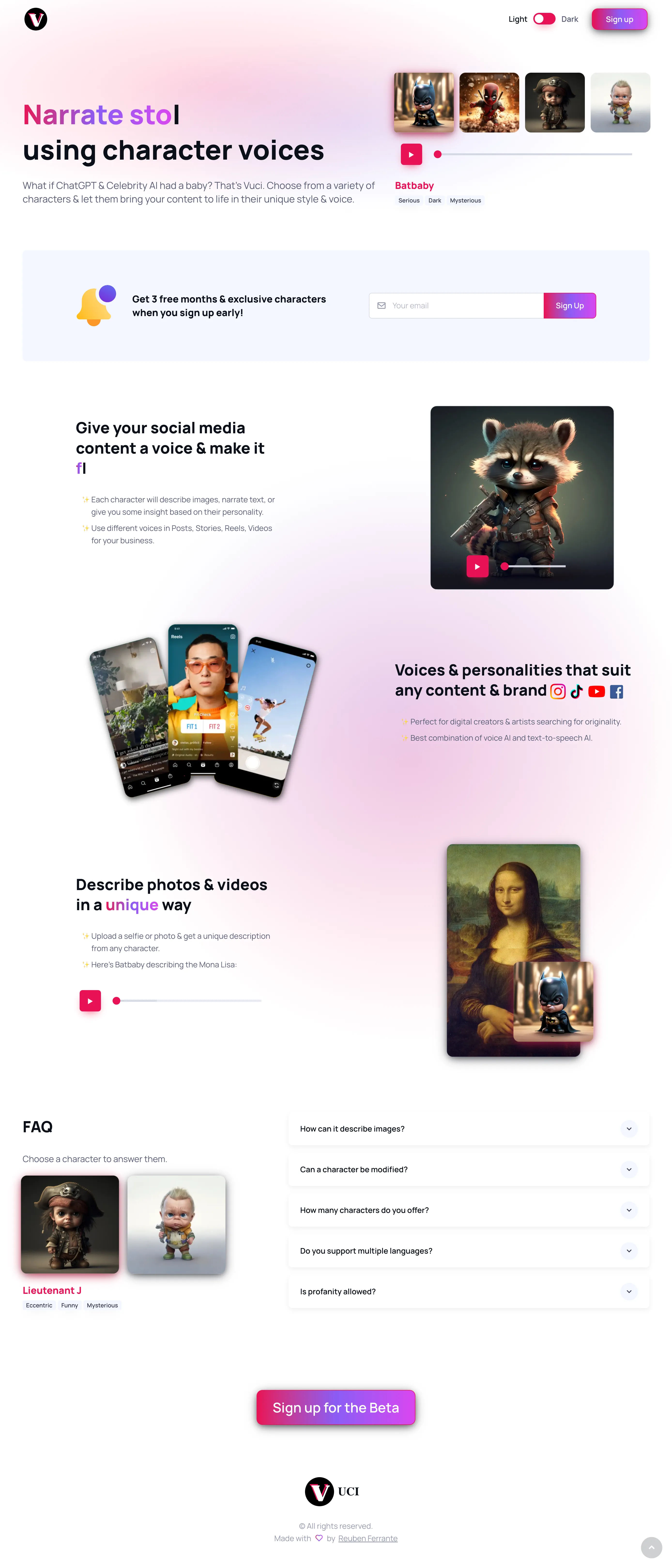 Voices — AI character-voice app