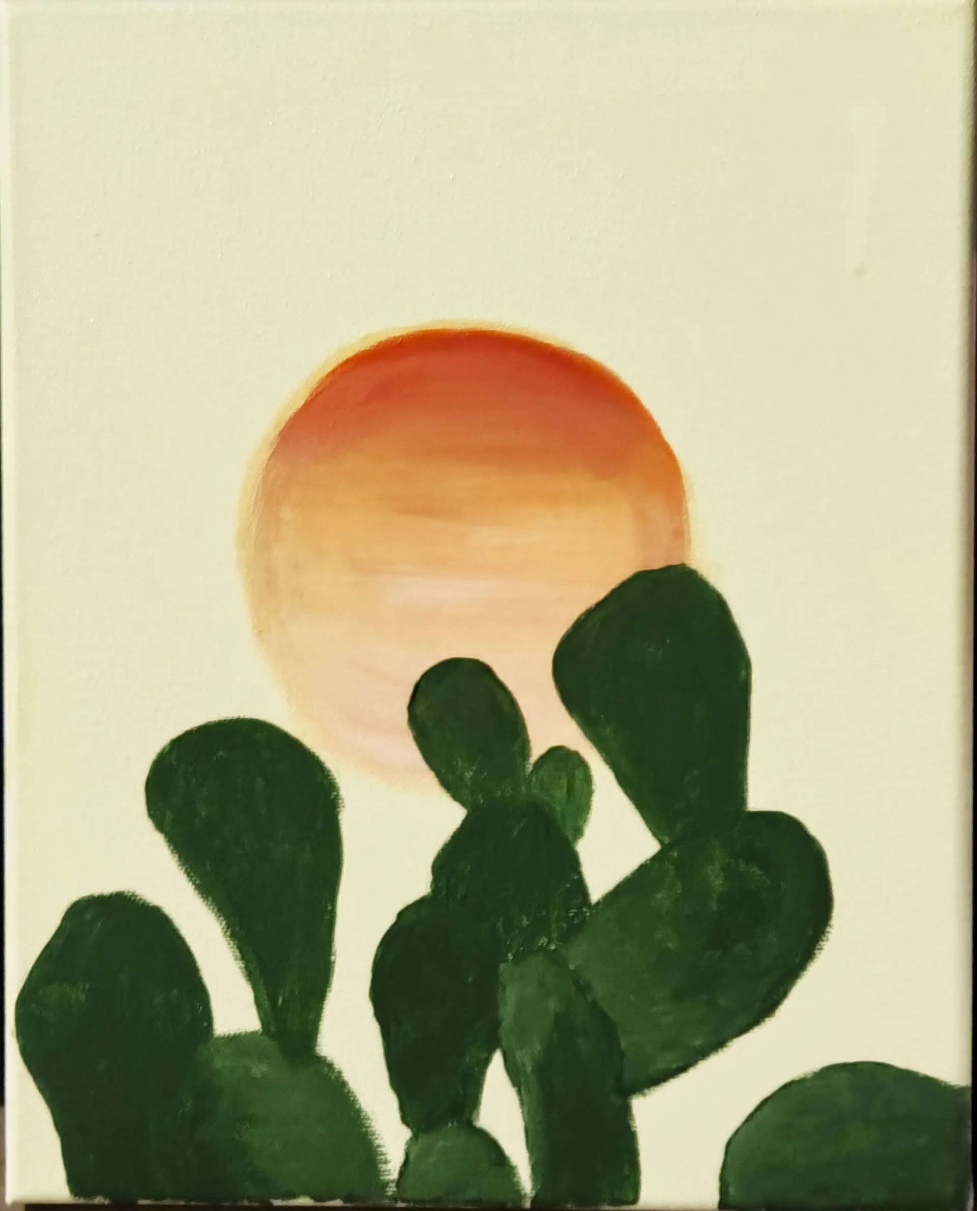 Selected painting: Desert afterglow